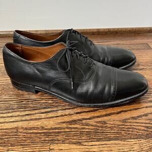 Royal Tweed Cheaney of England Cap Toe Dress Shoes Mens 10.5 Black Premium Grade